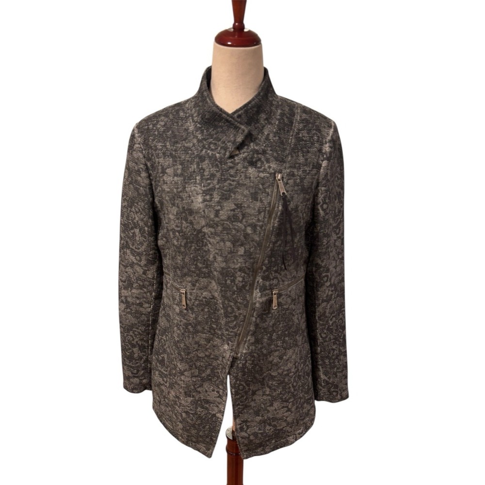 Diesel Gray Floral Print‎ Jacket Women's Small